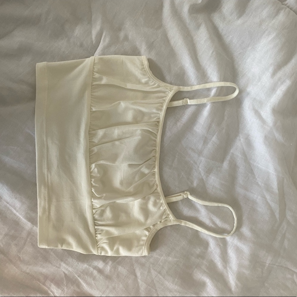 white crop top
